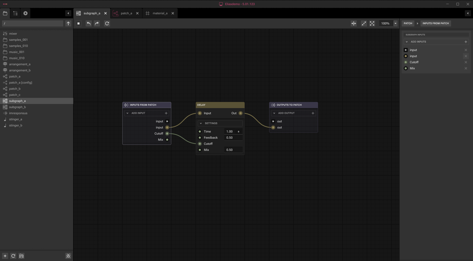 Inside an ELIAS Studio subgraph